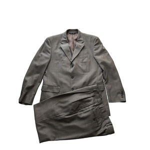 Jos. A. Bank Brown Wool 2-Piece Suit 43R Jacket 37R Pants